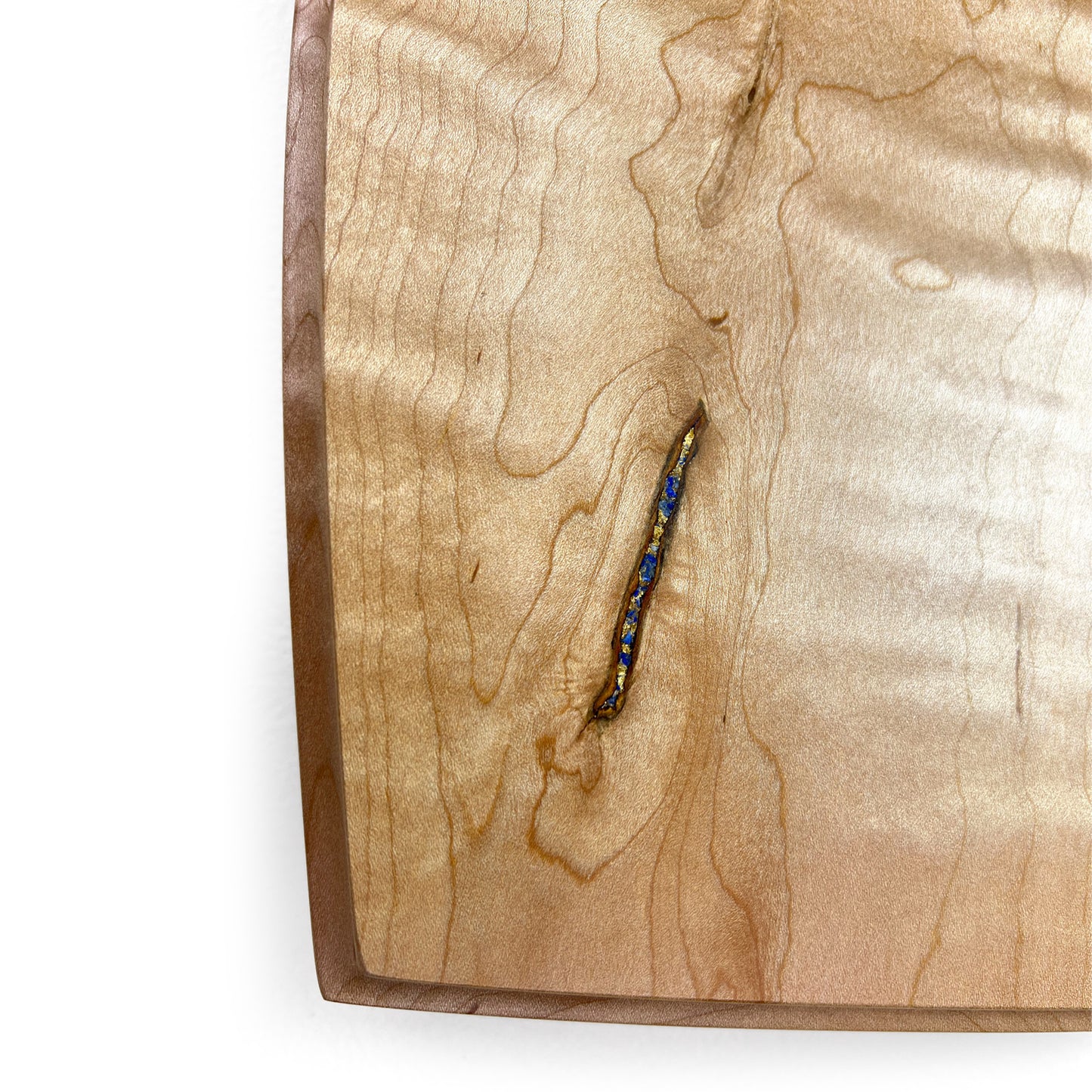 Figured Maple Serving Board with Inlay