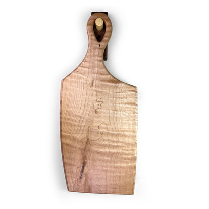 Figured Maple Serving Board with Inlay